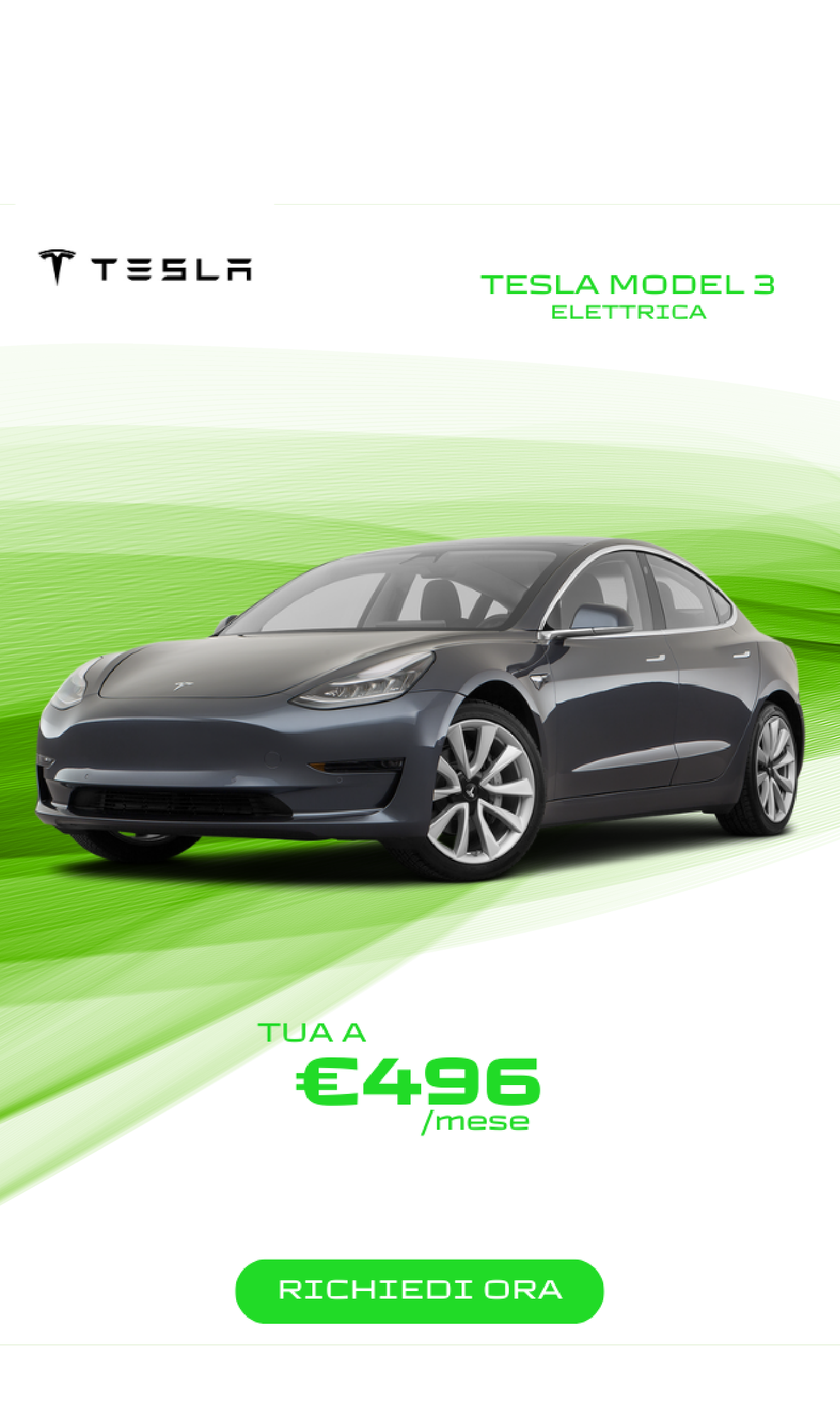 Landing Green - Tesla